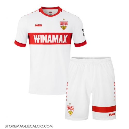 Stuttgart Maglia Gara Casa Repliche 2024-25 Bambino Maniche Corte Stuttgart Maglia Gara Casa Repliche 2024-25 Bambino Maniche Corte
